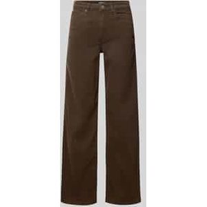 Wide leg jeans van katoenmix, model 'MADISON'