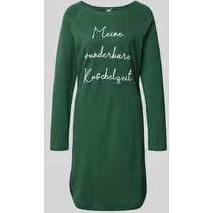 Regular fit nachthemd met statementstitching, model 'Kuschelig'