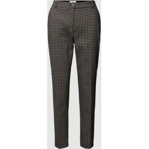 Stoffen broek in kort design met all-over motief, model 'MARON'