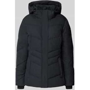 Gewatteerd regular fit jack met capuchon