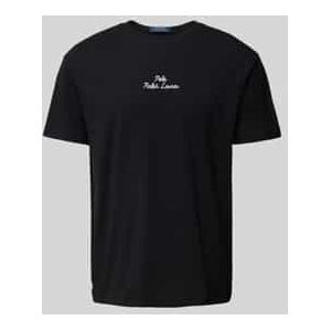 Regular fit T-shirt met labelstitching