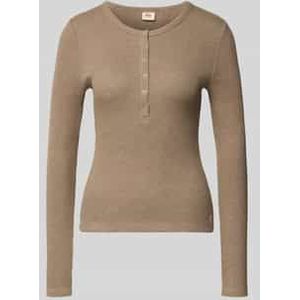 Levi's - Longsleeve - Damesshirt - Slim Fit - Katoen en Elastaan