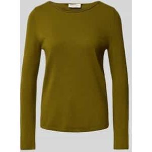 Regular fit gebreide pullover van scheerwolmix