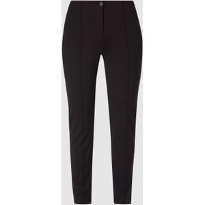 Slim fit stretchbroek met persplooien