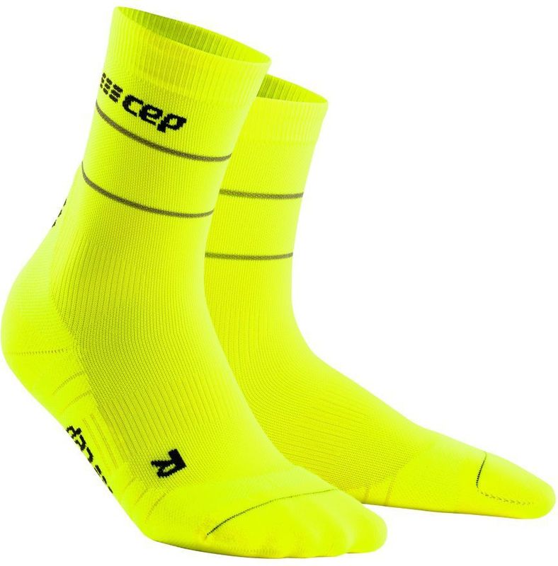 Reflective Compression Mid Cut Socks