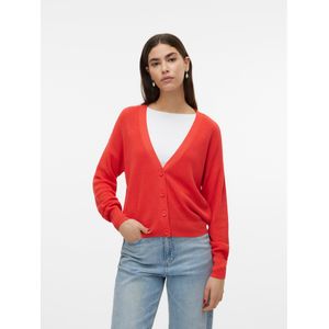 Vero Moda - Vmnewlexsun Ls Short v-Neck Car Ga Noos - Dames - Cardigans