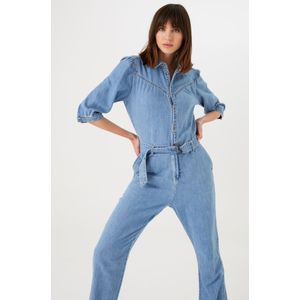 GARCIA - N40284 - Jumpsuit - Katoen - Blauw