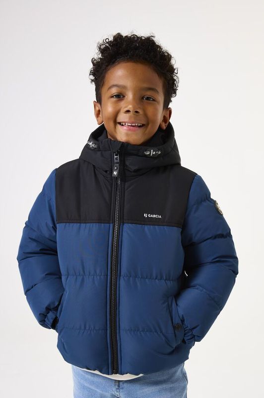 GARCIA - Gewatteerde Pufferjas - Blauw - Jongens