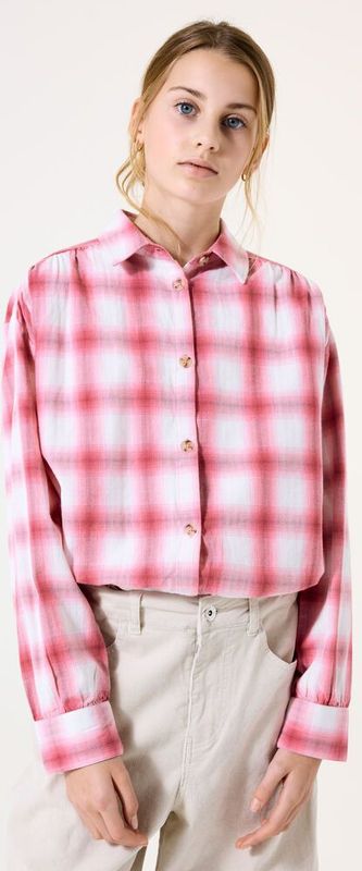 GARCIA - Effen Blouse - Roze - Lange Mouw