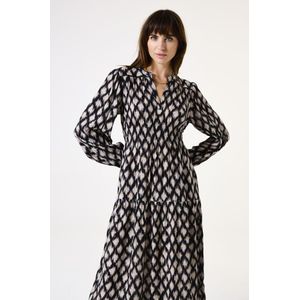 GARCIA - Jurk - Zwart - V-hals - Lange Mouwen - Relaxed Fit