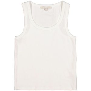 GARCIA - Top - Wit - Stretch Singlet - Ribstof - Slim Fit