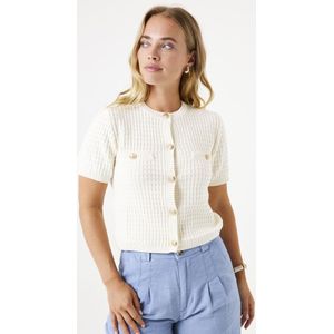 Garcia - E50254 - Vest - Ecru - Katoen/Acryl