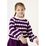 GARCIA - Effen Trui - Paars - Lange Mouw