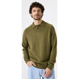 GARCIA - Effen Trui - Groen - Lange Mouw