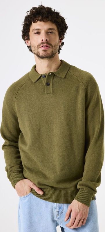 GARCIA - Effen Trui - Groen - Lange Mouw