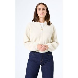 GARCIA - Jacquard Bombervest - Wit - Dames