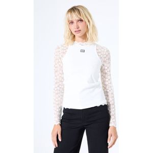 Yezz - Dames Top - Wit - Singlet - Slim Fit - Ronde Hals