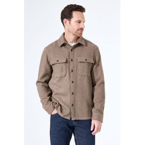 Pilot - Overshirt - Bruin - Met Borstzakken - Lange Mouwen - Relaxed Fit