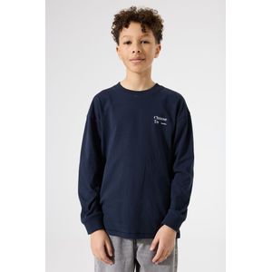 GARCIA - T-shirt - Blauw - Longsleeve - Ronde Hals - Lange Mouwen