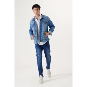 Chief Byron heren Jeans,Blauw, Skinny fit