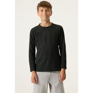 GARCIA - T-shirt - Zwart - Longsleeve - Regular Fit - 95% Katoen