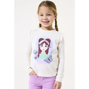 GARCIA - Longsleeve - Wit - Meisjes T-shirt