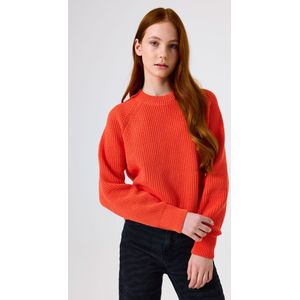 GARCIA - Trui - Oranje - Cropped Lengte - Lange Mouwen - Relaxed Fit