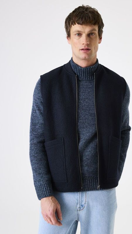 Garcia - J51103 - Bodywarmer - Donker Blauw - Mouwloos