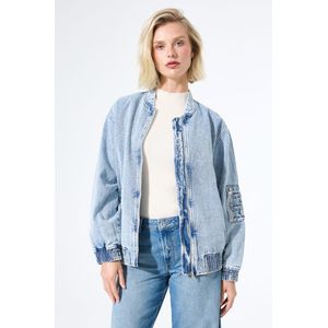 GARCIA - Denim Bomberjack - Blauw - Dames Jack