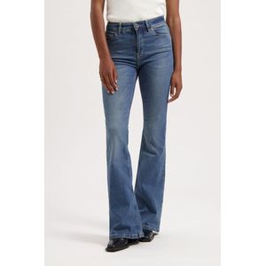 Kuyichi - Lisette Flare Super Aged Blue - Duurzame Flared Jeans - Super Aged Blauw - Maat 25 / 34