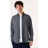 GARCIA - Overhemd - Blauw - Regular Fit - 100% Katoen