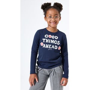 GARCIA - Longsleeve - Blauw - Meisjes T-shirt