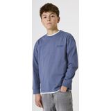 GARCIA - T-shirt - Blauw - Longsleeve met Tekstprint