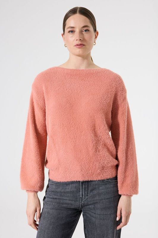 GARCIA - Gebreide Trui - Roze - Regular Fit