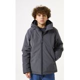 GARCIA - Gewatteerde Jas - Grijs - Met Capuchon - Waterafstotend