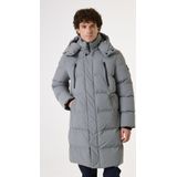 GARCIA - Gewatteerde Puffer - Grijs - Heren Jas - Met Verstelbare Capuchon