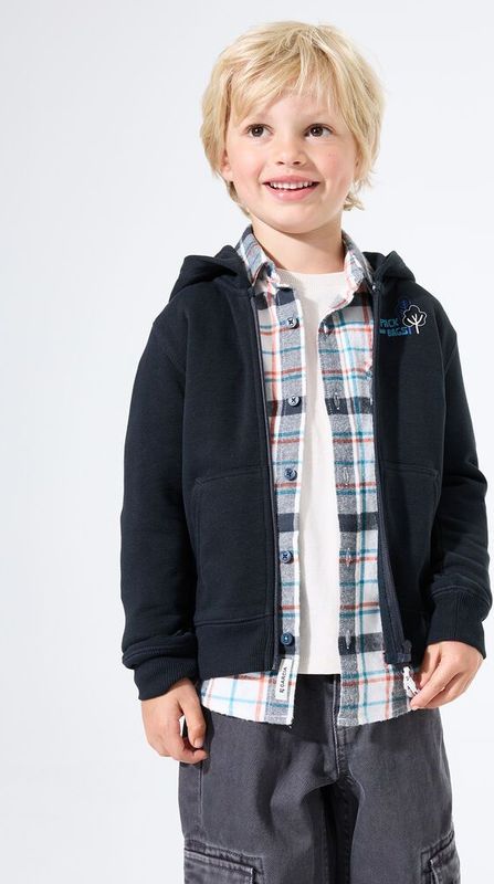 GARCIA - Vest - Grijs - Lange Mouw - Tekst Print