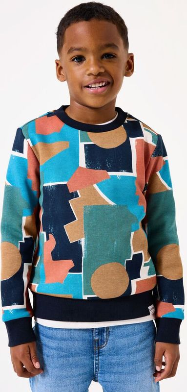 GARCIA - Sweater - Blauw - Regular Fit