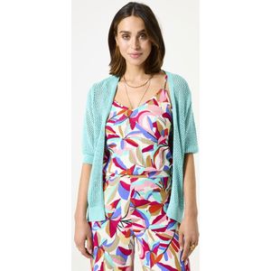 GARCIA - Vest - Blauw - Viscose - Metallic Garen - Regular Fit