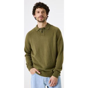 GARCIA - Effen Trui - Groen - Lange Mouw