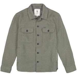 GARCIA - Overshirt - Groen - Relaxed Fit - Knoopsluiting
