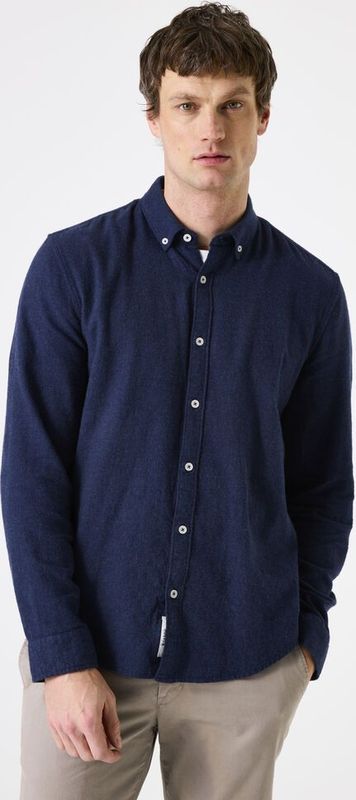 GARCIA - Overhemd - Blauw - Regular Fit - 100% Katoen