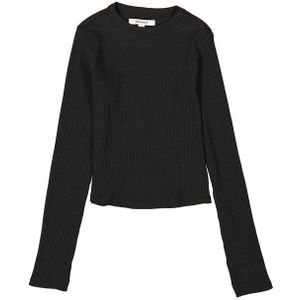 GARCIA - Longsleeve - Zwart - Slim Fit