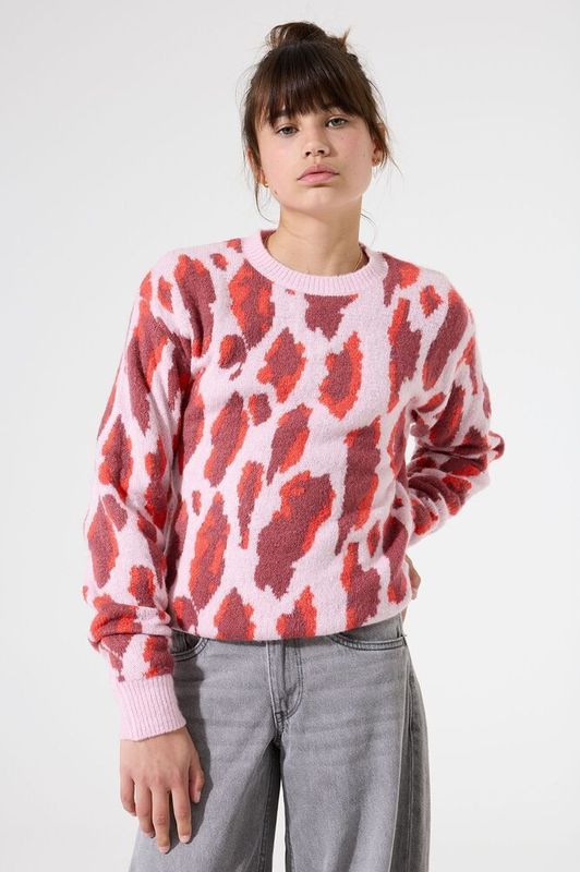 GARCIA - Gebreide Trui - Roze - Meisjes