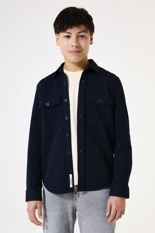 GARCIA - Overshirt - Blauw - Met Borstzakken - Lange Mouwen