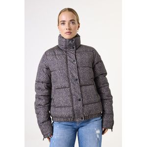 GARCIA - Cropped Pufferjas - Bruin - Gewatteerd - Waterafstotend