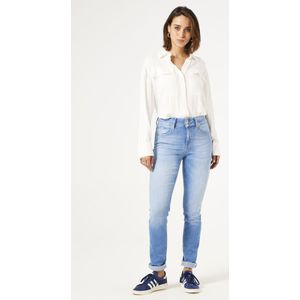 GARCIA Caro curved dames Jeans,Blauw, Slim fit