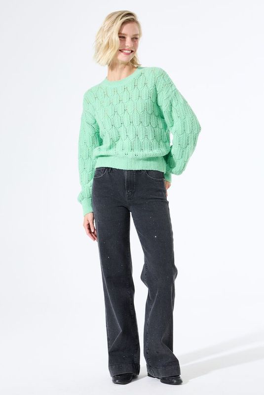 Garcia - Celia - Spijkerbroek - Hoge Taille - Wide Leg