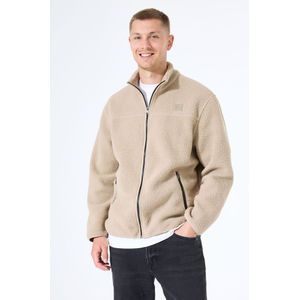 Chief - Heren Vest - Bruin - Zacht Teddy Vest - Lange Mouwen