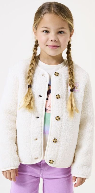 GARCIA - Jack - Wit - Zachte Teddy - Regular Fit - 100% Gerecycled Polyester